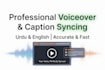 sync your voiceover with captions for professional video
