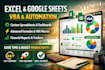 create custom excel spreadsheet, google sheets, vba and excel template