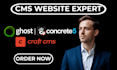 build craft cms or concrete5 website with custom design and cms integration