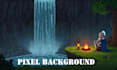 do pixel art background animation game environment sprite pixel game environment