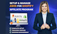 setup and manage awin for shopify affiliate program, affiliate program setup