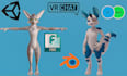 create custom vrchat furry avatar with full body rigging and quest ready