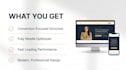 create a professional website optimized for conversion
