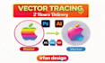 vectorize image and recreate logo into a high quality