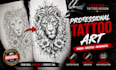 draw a professional tattoo design, tattoo, custom tattoo design, tattoo artist