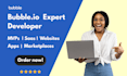build fast no code ai saas mvp, website, app marketplace as bubble io developer