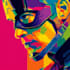 design an amazing superhero pop art