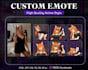custom twitch emotes with chibi, anime style