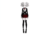 illustrate a beautiful danganronpa inspired character
