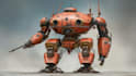 design sci fi mecha and robot concept art