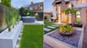 design landscape, frontyard, backyard, garden, patio, and 3d rendering