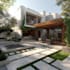 design landscape, terrace, backyard, pool, and patio