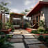 design landscape, terrace, backyard, pool, and patio