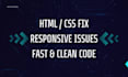 fix layout or responsive issues in your website