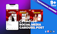 do social media post, ad and carousel