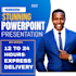 create a stunning and mordern powerpoint presentation design