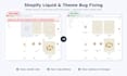 fix shopify liquid bugs and theme issues