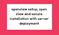 setup openclaw vps docker open claw ai agent setup