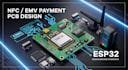 develop nfc, emv contactless credit card reader pcb for esp32 vending machines