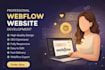 develop a webflow website, design a webflow website, redesign a webflow website