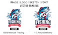 manual vector tracing logo to high quality ai, eps, svg pdf, png file