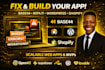 develop base44 bug fixing base44 replit app lovable app base44 expert wordpress