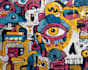 create a custom graffiti mural design for your wall
