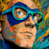 made unique superhero comic cartoon character