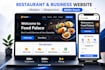 develop restaurant or business website using mern stack