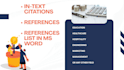 do in text citations and referencing