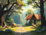 hand paint environment art