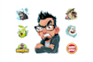 design a cartoon logo character