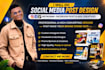 do social media post design, instagram facebook post and ads creatives design