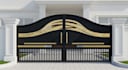 modern metal gate design and 3d visualization