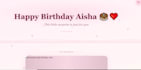 create a birthday surprise or love confession website