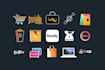 design flat logo for dropshipping, shopify, ebay store