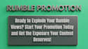do rumble video promotion, rumble views, rumble video