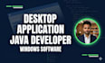 build custom java desktop application with gui javafx