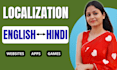 professionally localize your apps, websites, games to hindi