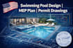 l create modern luxury pool design and backyard landscape plan