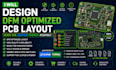 design dfm optimized pcb layout ready for jlcpcb pcbway assembly
