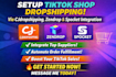 setup tiktok shop dropshipping via cjdropshipping zendrop spocket integration