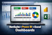 do dashboards integrating netsuite, power bi, excel dashboard and visualization