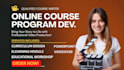 create structure online course curriculum and lms training modules, presentation