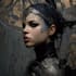 paint a dark fantasy portrait