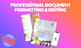 convert PDF to word, do professional document formatting