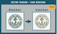 redraw your blurry logo professionally in vector format