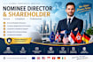 provide professional nominee director service, company registration, shareholder