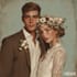 draw couple portrait for wedding illustration