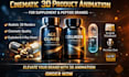 create premium 3d product mockup for supplement and peptide brands